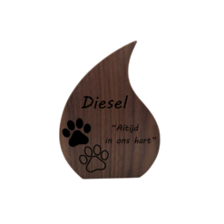 Alternative view of Mini Urn Memento "Walnut"