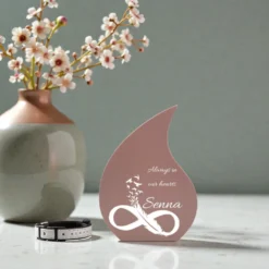 Memento druppel mini urn blossom voor huisdieren sfeerfoto