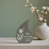Mini urn memento Stonegreen met gravering sfeerbeeld