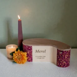 Houten urn - Vorm Organisch